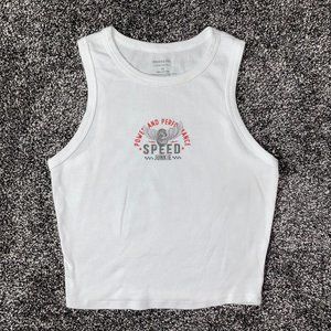Homegirl Society White Tank Top Size XS